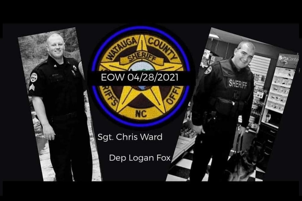 殉職的兩位警官。（擷取自臉書Albemarle.Police.Department）