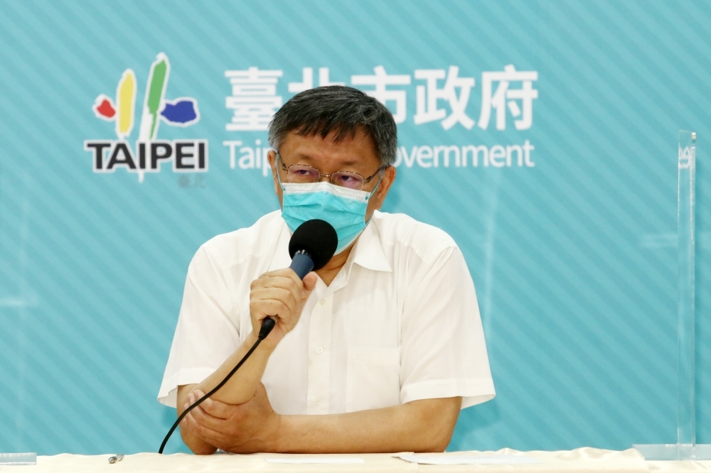 柯文哲5日受訪時連忙否認，他沒有屬意由現任台南市警局長方仰寧接任北市警局長。（資料照片／王侑聖攝）