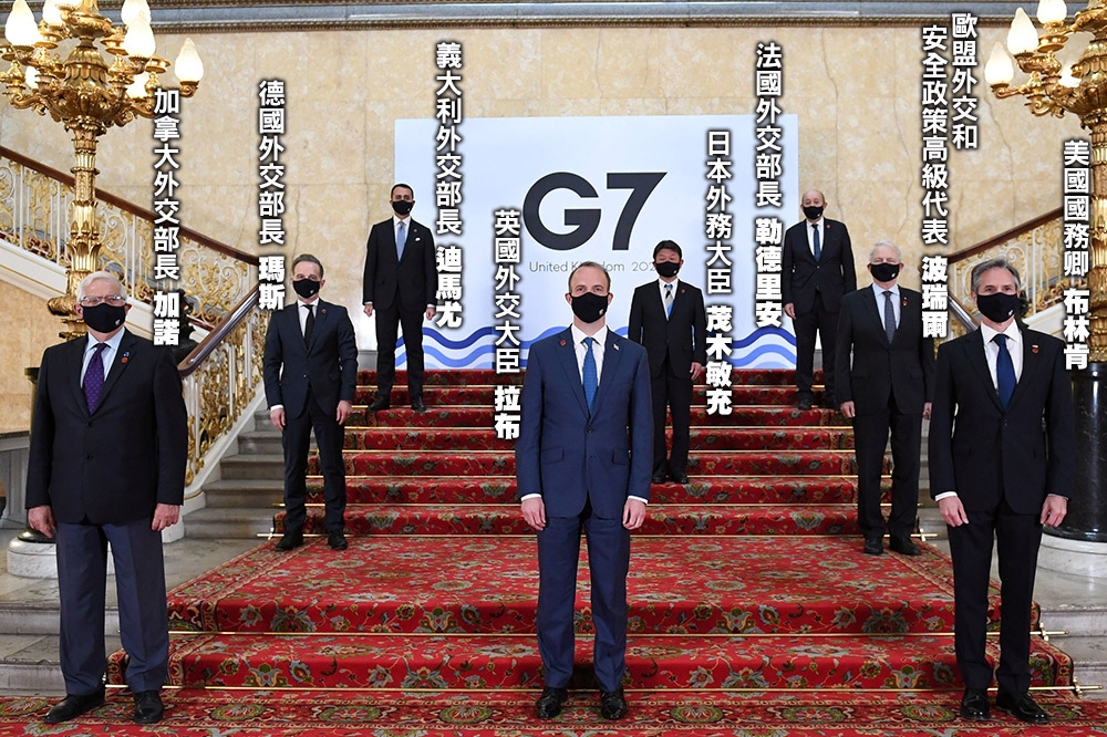 G7外長峰會於英國倫敦舉行。（湯森路透）