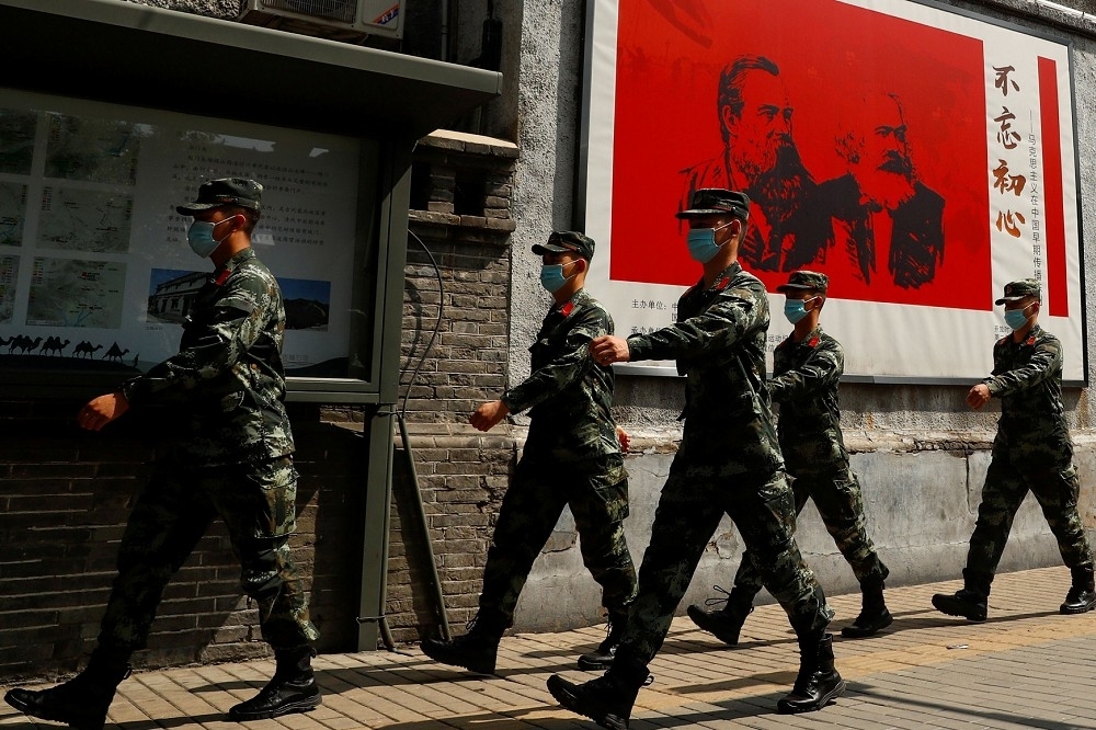 文革一定会重来，不但文革，中共终究会将大陆打造成一个军国主义大国。（汤森路透）(photo:UpMedia)