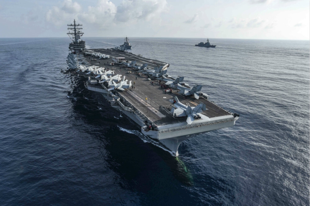 驻守日本的美国「雷根号」航空母舰。（图片取自美国海军）(photo:UpMedia)