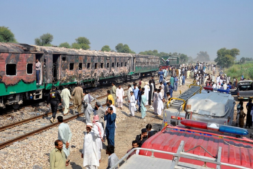 巴基斯坦火車示意圖。（湯森路透）