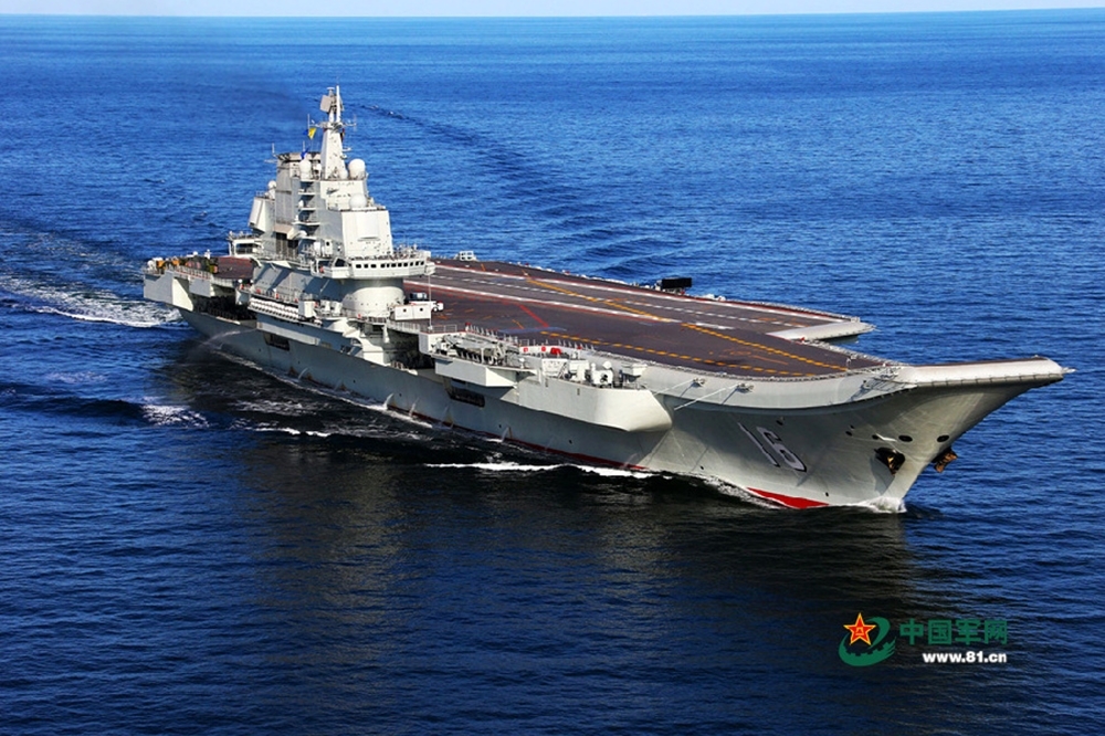 中國人民解放軍遼寧號航空母艦（圖片取自中國軍網）