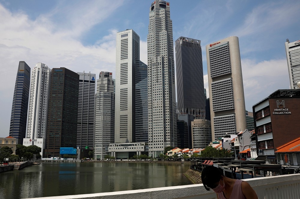 新加坡市景。（湯森路透）