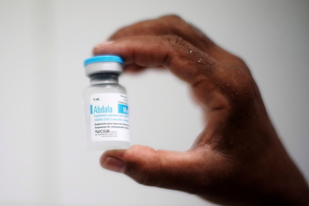 古巴自行研發生產的新冠疫苗「Abdala」，試驗數據顯示有92%防護能力。（湯森路透）