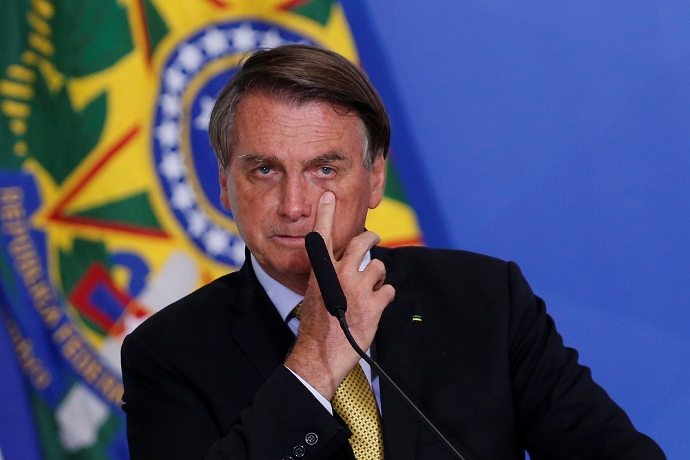 巴西總統波索納洛。（湯森路透）