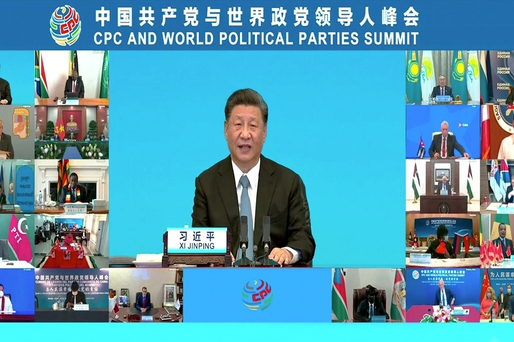 中國共產黨與世界政黨領導人峰會。（湯森路透）