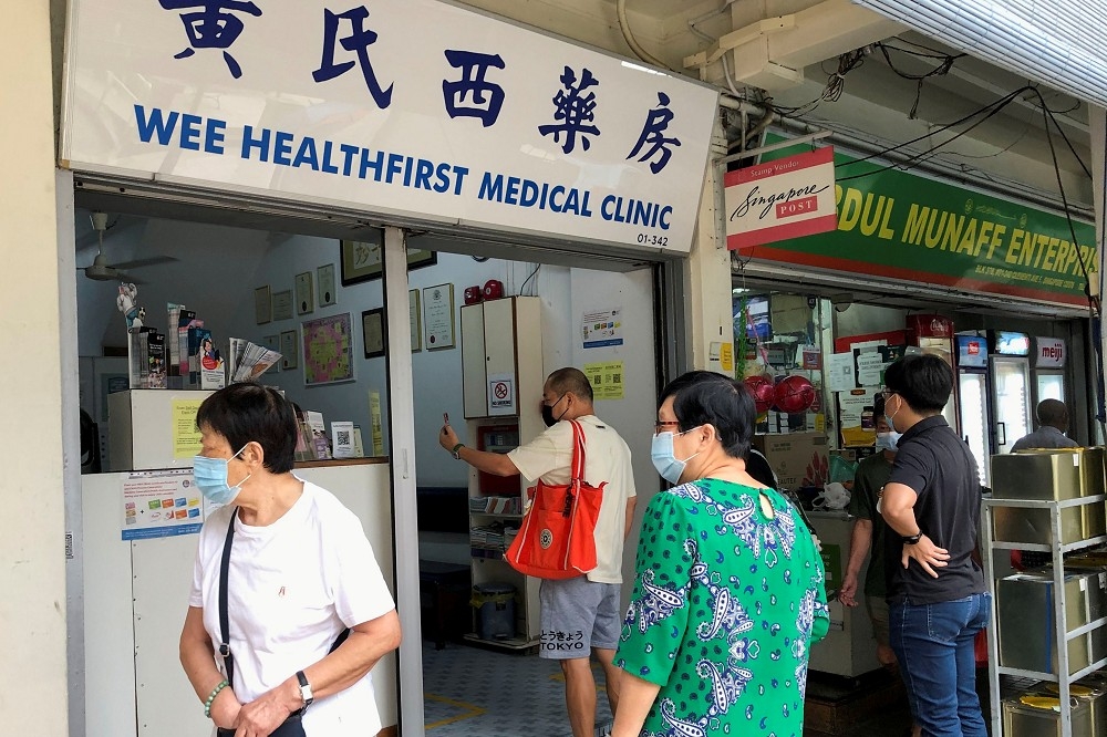 打过科兴疫苗在新加坡不列入统计当中。（汤森路透）(photo:UpMedia)