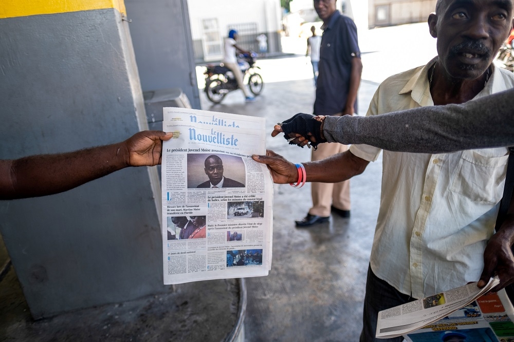 海地總統摩依士（Jovenel Moise）7日遭刺殺身亡，動盪政局，代理政府請求美國與聯合國派軍維安。（湯森路透）
