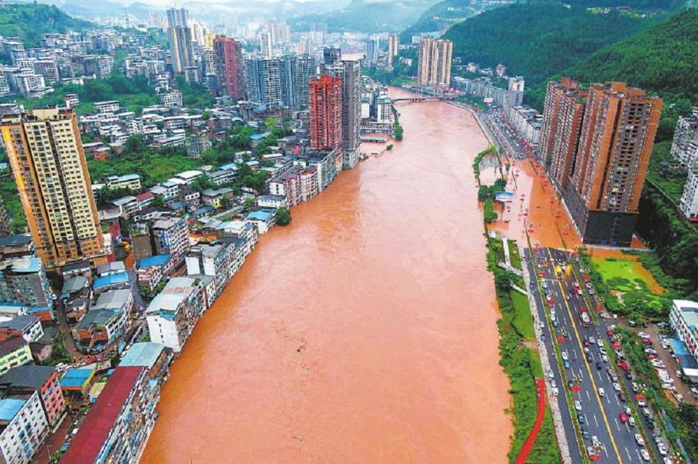 四川遭遇十年最大洪水。（四川省政府）(photo:UpMedia)