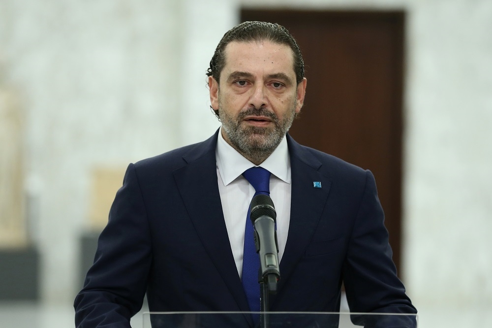 黎巴嫩候任總理哈里里組閣失敗，辭職下台。（湯森路透）