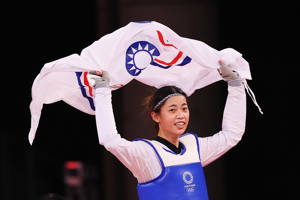 台灣跆拳道選手羅嘉翎順利為台灣奪銅牌。（湯森路透）