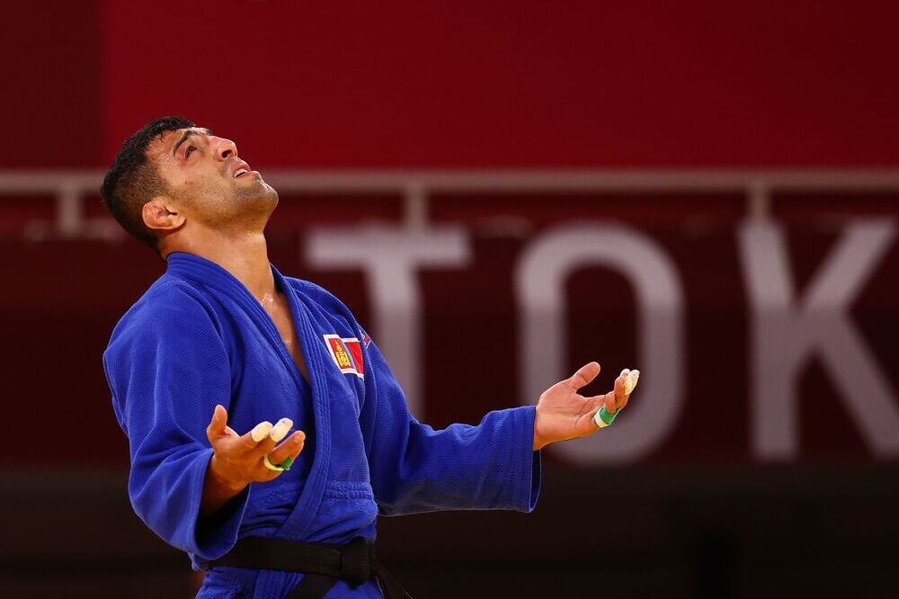 代表蒙古、伊朗裔柔道好手莫拉伊勇奪81公斤級銀牌。（湯森路透）