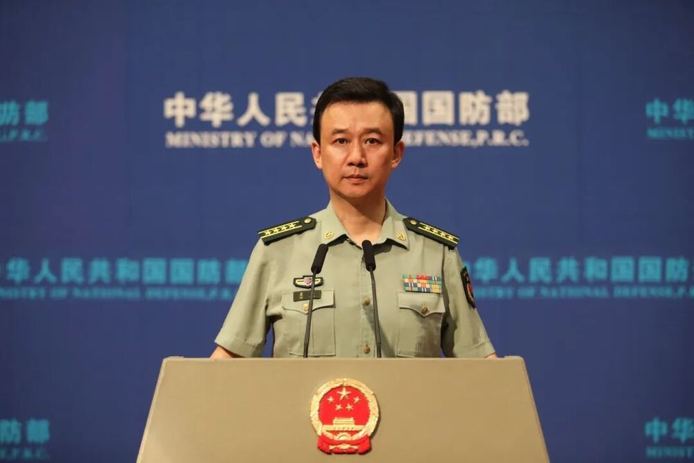 中國國防部發言人吳謙。（圖片取自中國國防部官網）