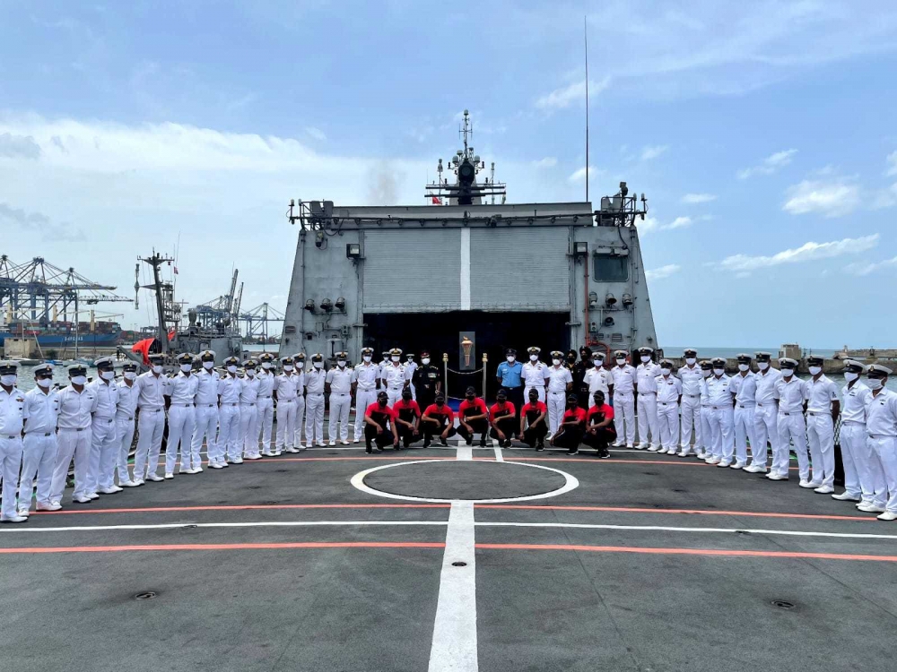 印度海軍。（印度海軍推特）