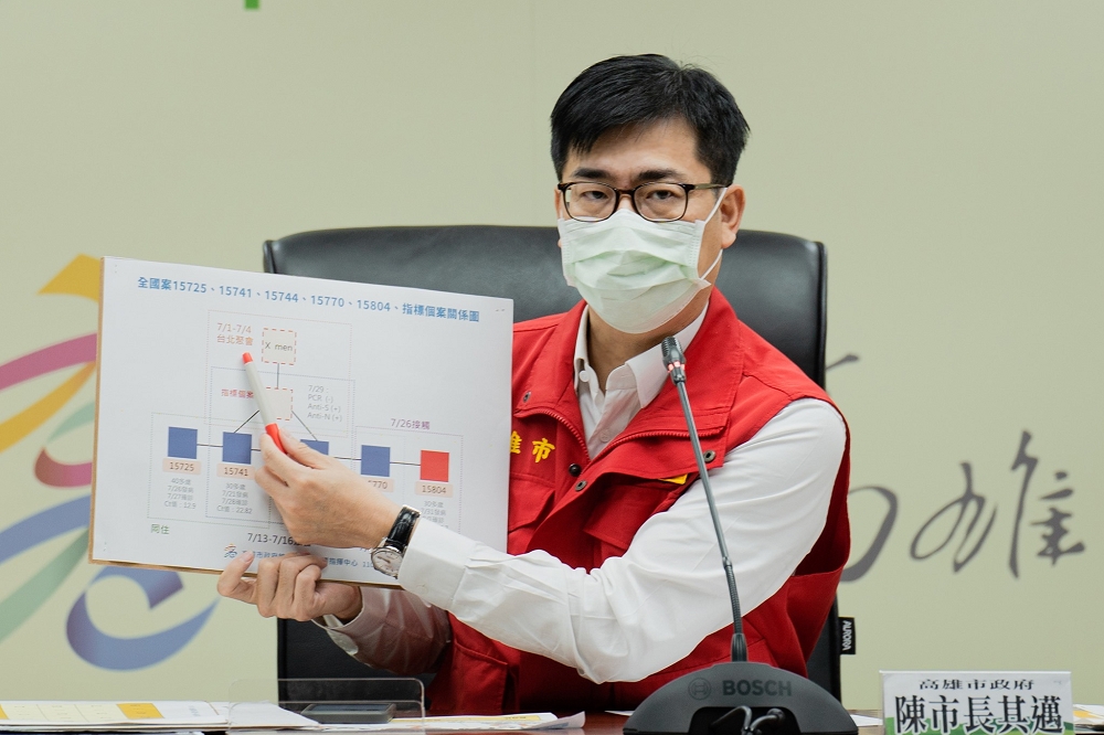 高雄市長陳其邁捐出1個月薪水與特支費共31萬元，做為防疫用途。（取自陳其邁臉書）
