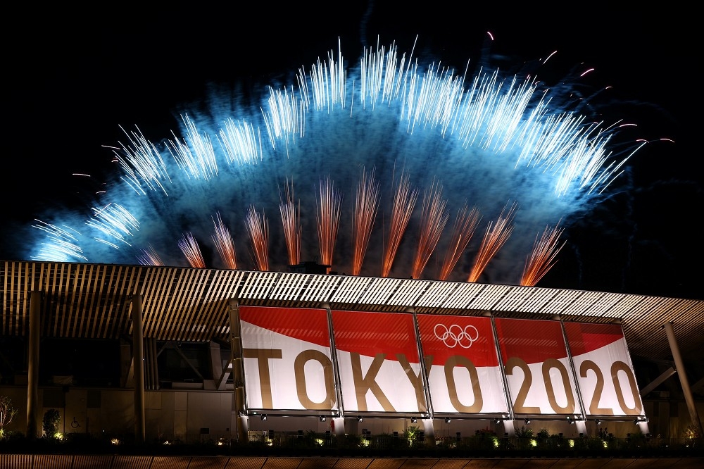 東京奧運於8日晚間舉行閉幕式。（湯森路透）