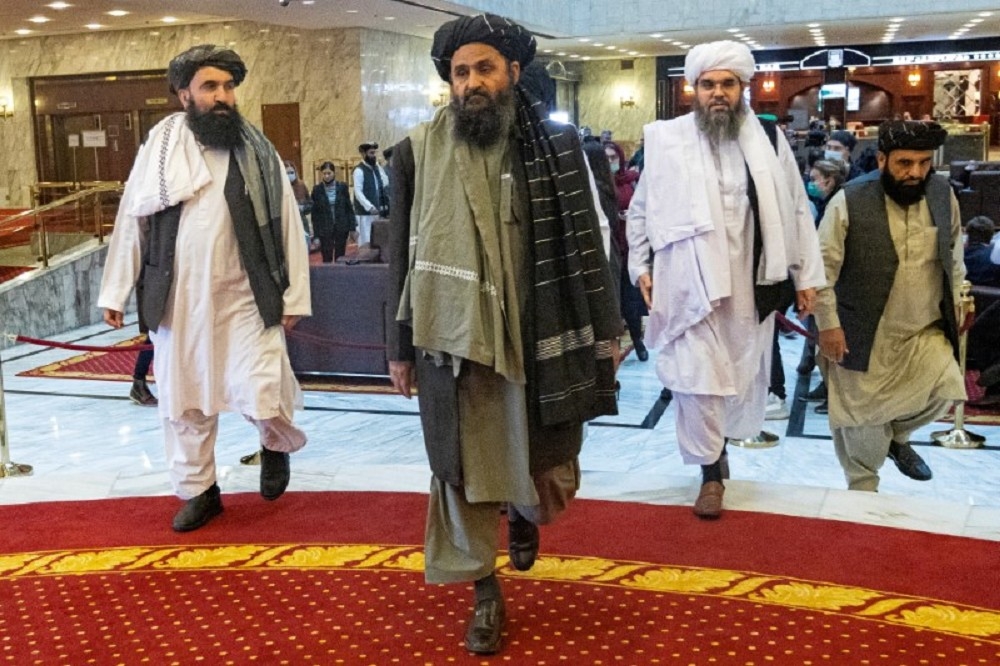 阿富汗民兵組織神學士的主要領導人阿洪扎達。（湯森路透）
