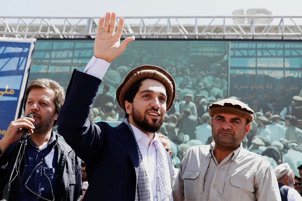 阿富汗民族英雄马苏德之子率领反神学士抵抗军，摄于2019年。（汤森路透）(photo:UpMedia)