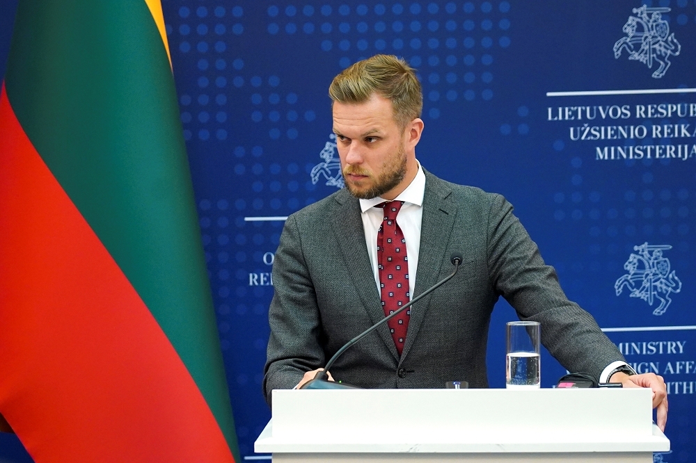 立陶宛外交部長藍斯柏吉斯。（湯森路透）