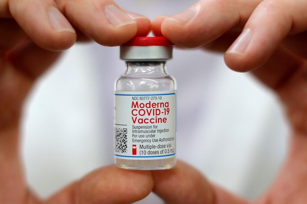 莫德納正在研發新冠肺炎與流感二合一疫苗。（湯森路透）