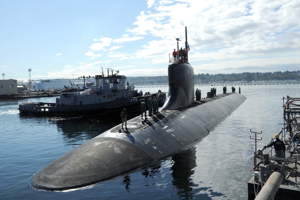 美海军现役海狼级2号潜舰「康乃狄克号」。（图片取自美军DVIDS系统）(photo:UpMedia)