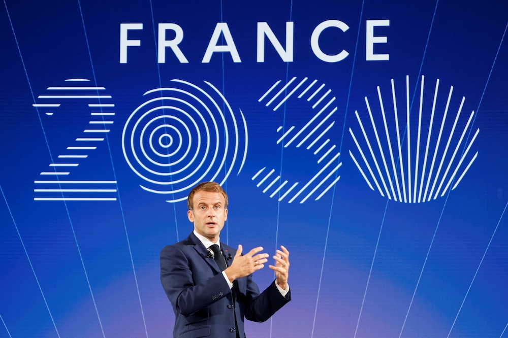 馬卡洪12日宣布「法國2030」計畫。