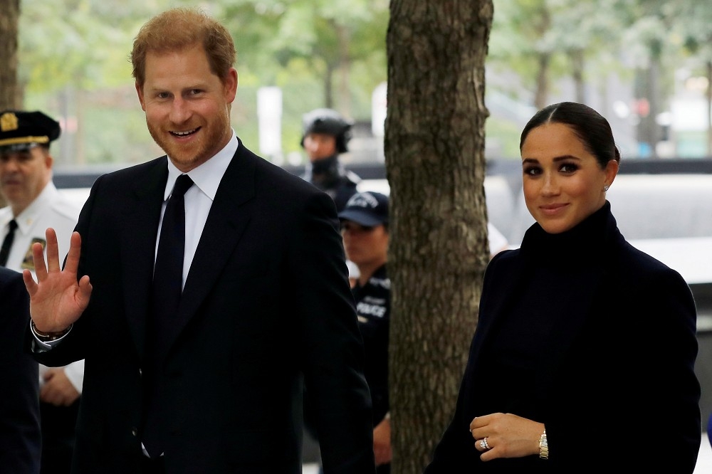 英国哈利王子跟妻子梅根自脱离英国皇室自立门户后，极力向外寻求合作关系，但外界褒贬不一。（汤森路透）(photo:UpMedia)