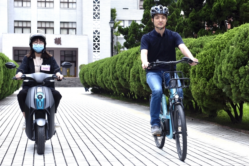 立委蔣萬安曾開記者會要求重視電動自行車問題。（資料照片／張哲偉攝）