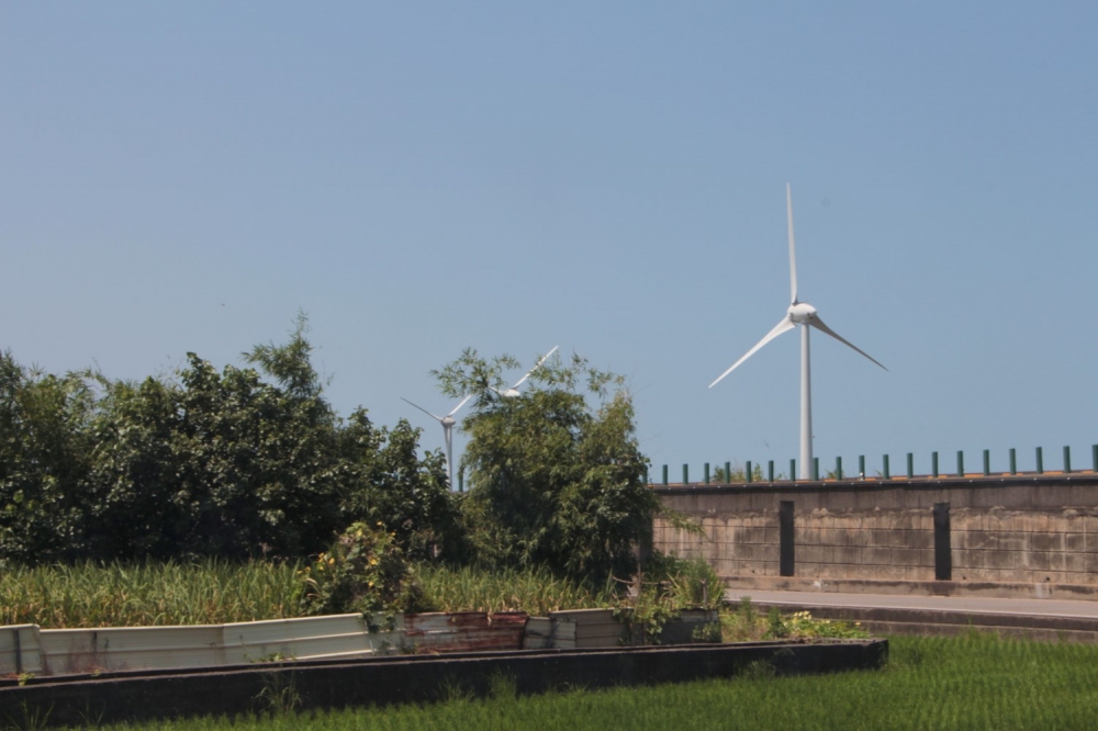 風力發電在台灣發展將近20年，與社區有著密不可分的關係。（邱家琳攝）