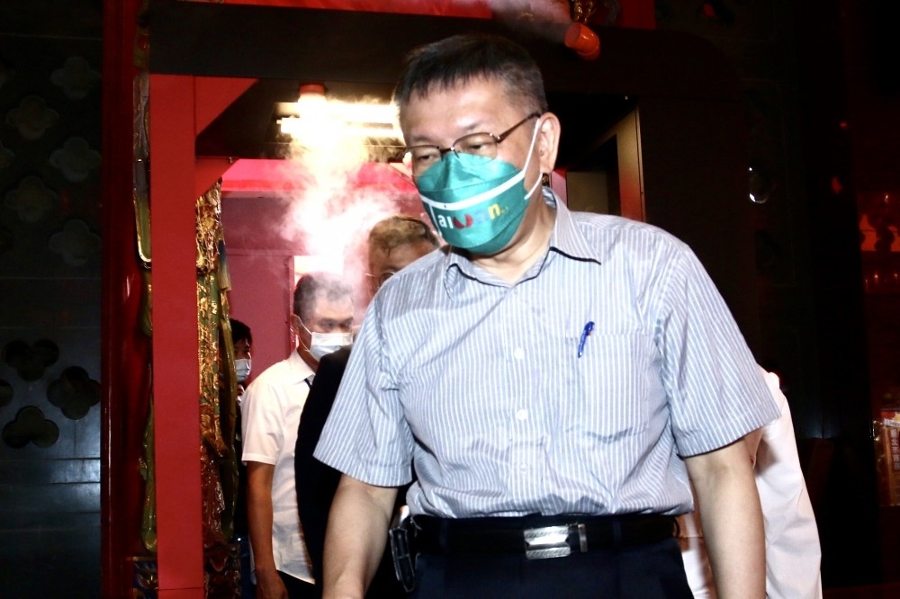 從2014年競選台北市長開始，柯文哲對於「反核」的立場變了好多次。（攝影：王侑聖）