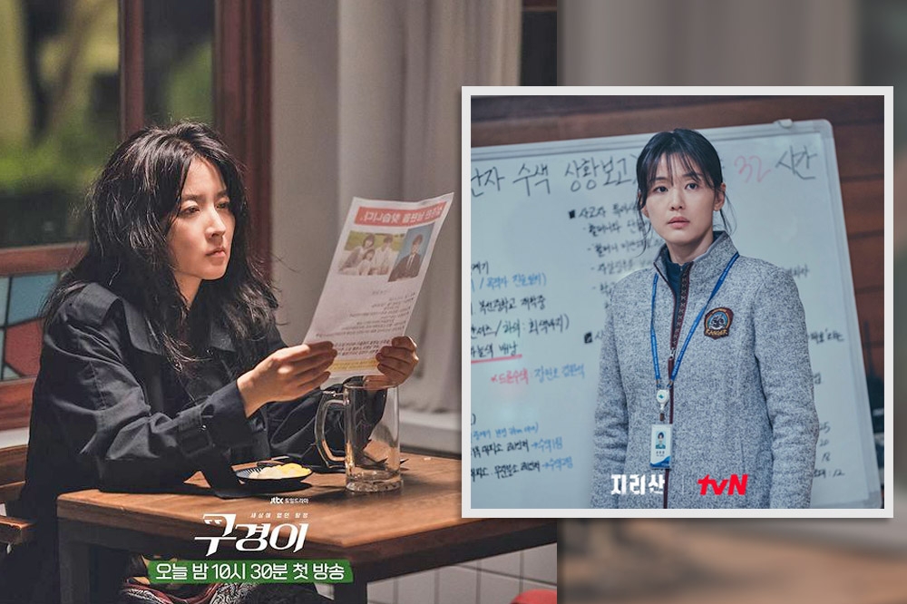 韓國兩大女神李英愛（左圖）、全智賢分別推出新戲《神探具景伊》和《智異山》，收視和評價都不如以往。（左圖取自JTBC IG，右圖取自tvN IG）