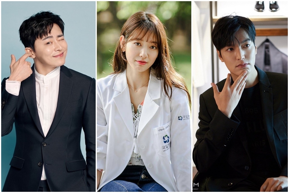 曹政奭（左起）、朴信惠、李敏鎬被韓國網友點名為「角色被定型的演員」。（左寬宏藝術提供、中《Doctors》劇照、右取自MYM）