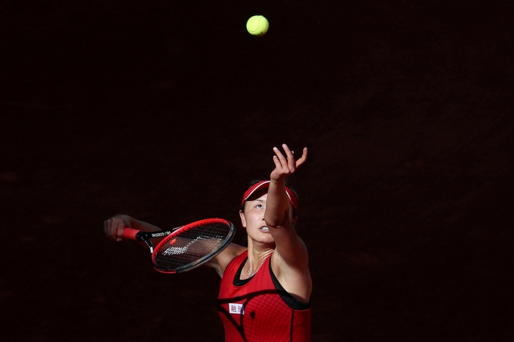 中國女子網球名將已有近3週未公開露面。（湯森路透）