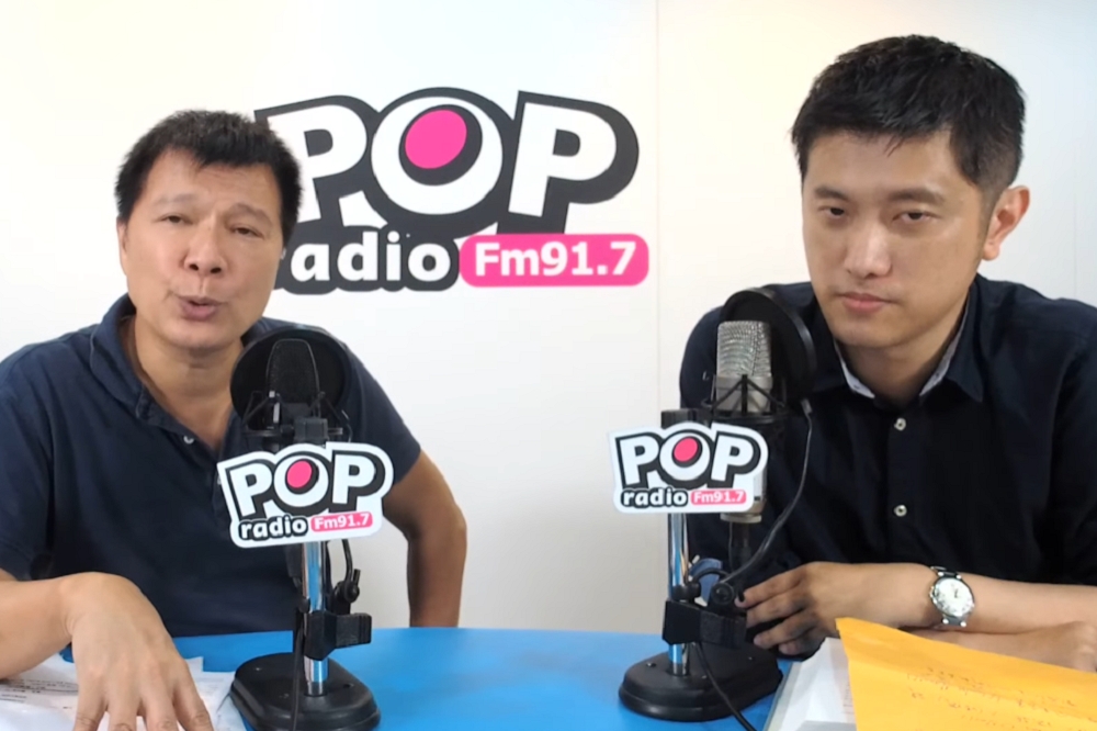 林秉樞（左）曾在2019年間上過蔡詩萍（右）的廣播節目《POP大國民》。（擷取自pop radio youtube 頻道）