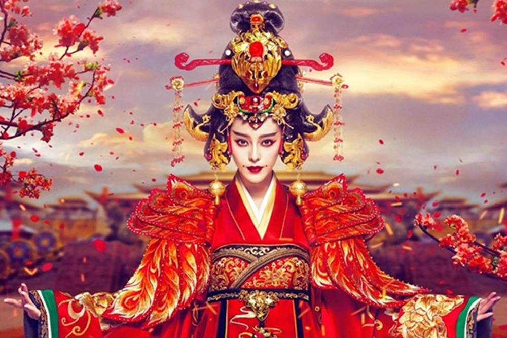 中國女星范冰冰在電視劇《武媚娘傳奇》中飾演武則天（圖片取自網路）