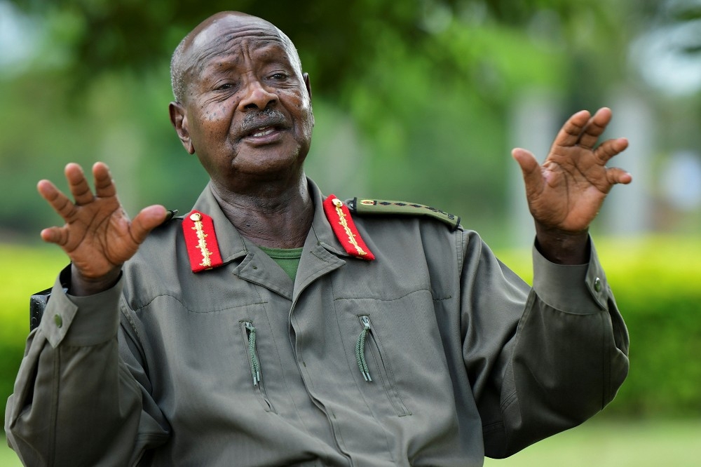 烏干達總統穆塞維尼（湯森路透）