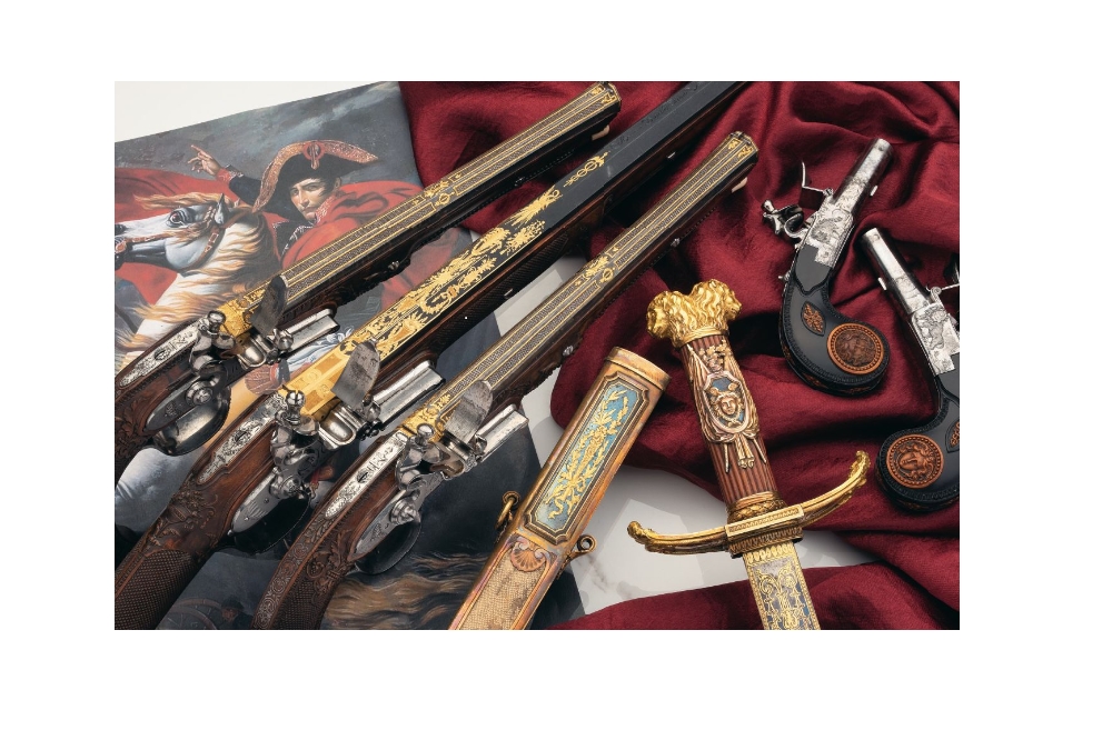 拿破崙政变时所持有的单手剑与枪枝。（图片取自：岩岛拍卖公司官网）(photo:UpMedia)