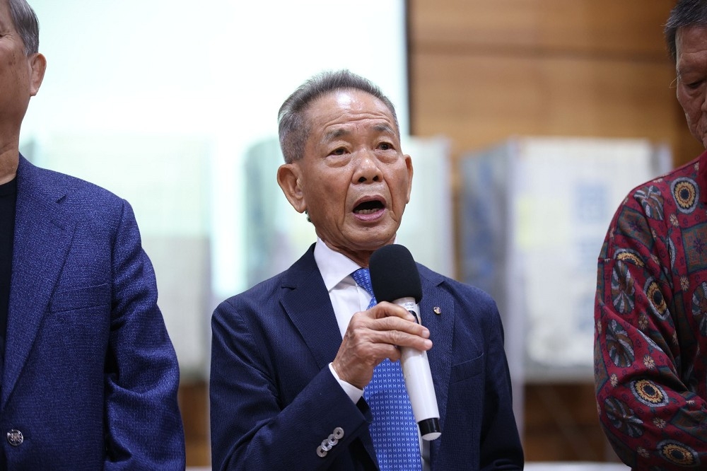 現任中華民國田徑協會理事長葉政彥獲選為第9屆體育總會會長。（陳愷巨攝）