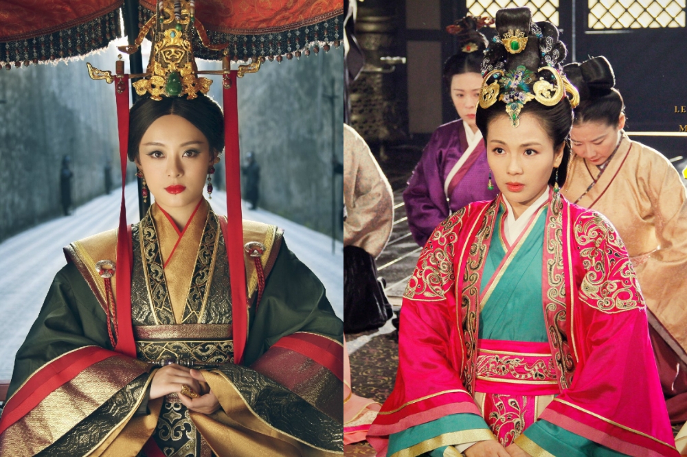 兩大流量女王孫儷（左圖）和劉濤主演的《羋月傳》，是他們首度且唯一一次聯手演出的戲劇，播出6年以來已累積近300億次播放量。（取自羋月傳微博）