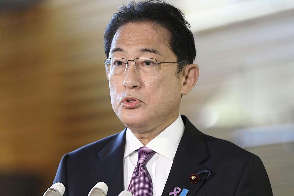 日本首相岸田文雄表態自己不會出席北京冬奧。（湯森路透）