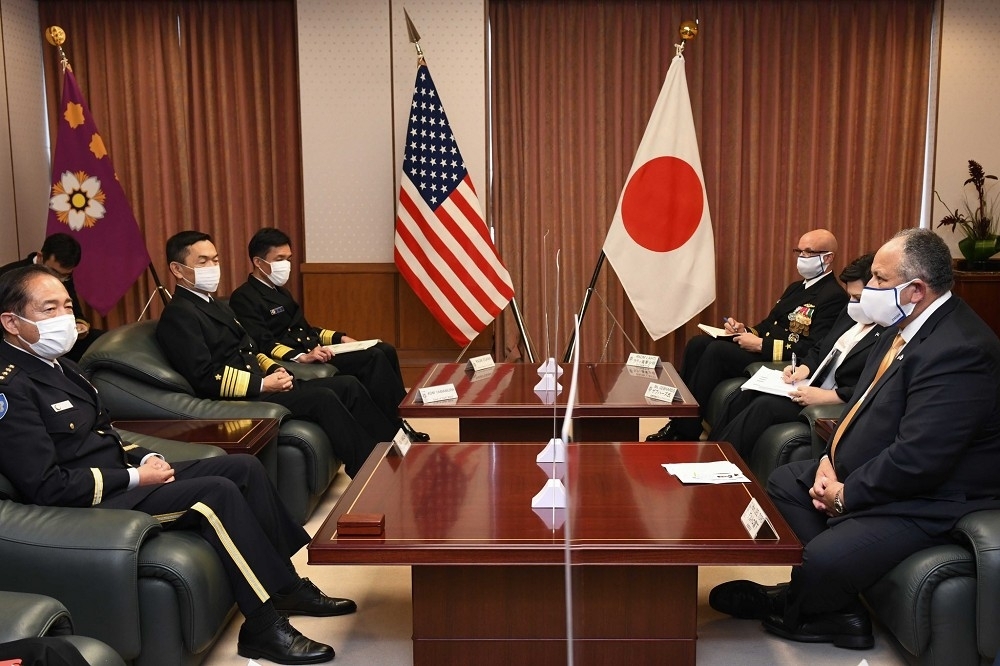 2021年是美國對台戰略發生明顯變化的一年，日本也一改對中共睦鄰友好政策，反擊抗共。（湯森路透）