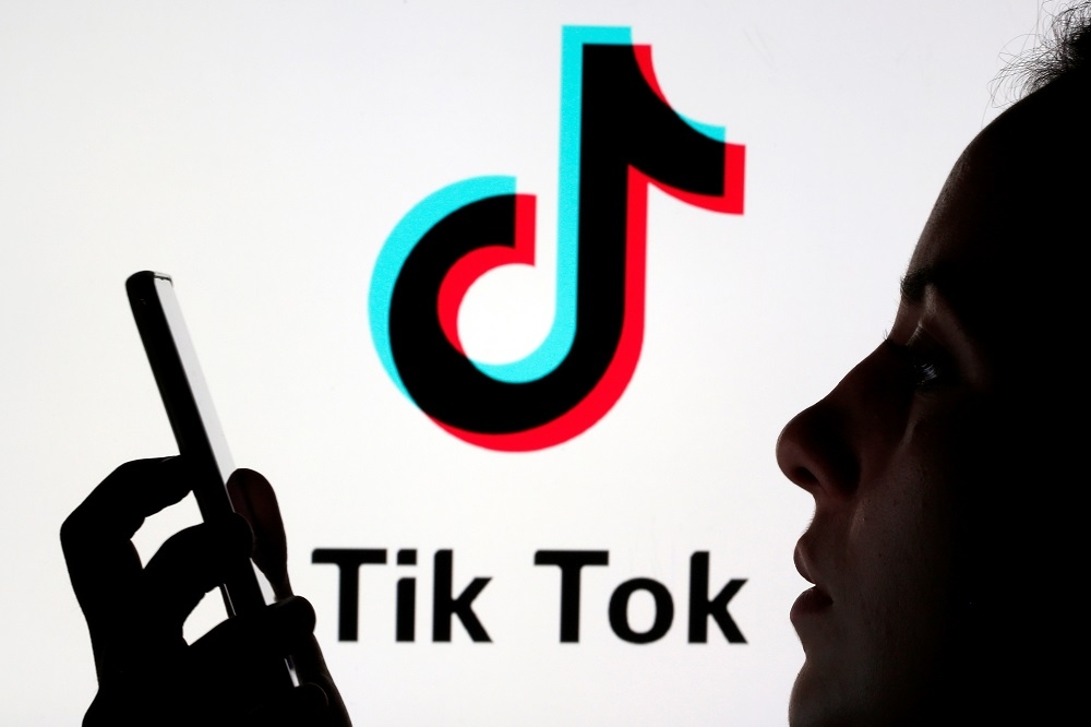2021最熱門、最受歡迎的網站，TikTok在社群媒體和總排名都奪得第一。（湯森路透）