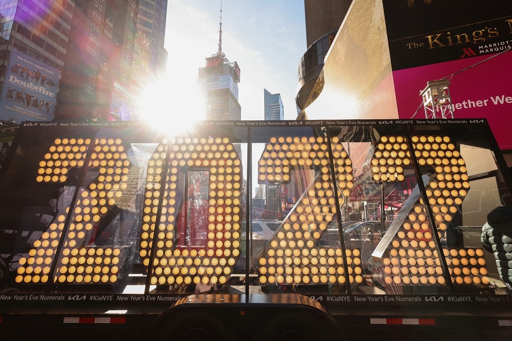 紐約時代廣場的跨年活動將縮小規模舉行。（湯森路透）