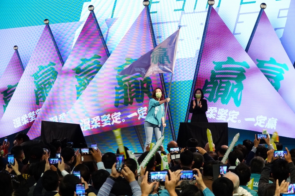 台中市第二選區補選倒數2天，蔡英文總統將親自領軍全黨拉抬林靜儀選情，拚投票率過半。（資料照片／王侑聖攝）