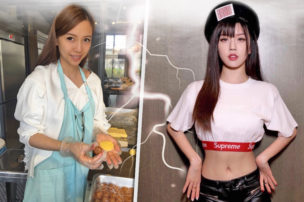 Yumi（右圖）透過工作室向李靚蕾嗆聲，要她出來面對誹謗刑責調查，卻成了中國網友嘲諷的對象。（取自李靚蕾微博、Yumi IG）