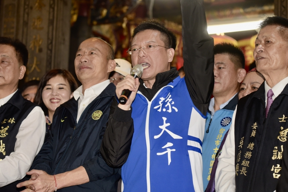 曾幫韓國瑜助選的孫大千料料於3月宣布角逐桃園市長選戰，孫大千說他將打一場和「顏色」無關、且符合科技潮流的選戰。（資料照片／張哲偉攝）