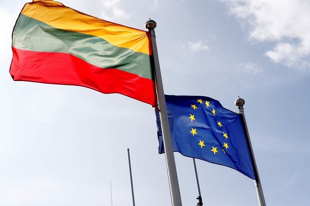 歐盟對於中國報復立陶宛向WTO提訴訟。（湯森路透）