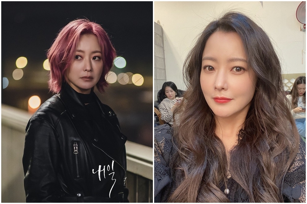 「韓國第一美女」金喜善多年來一直留著一頭招牌長髮（右），近來在IG曬出新戲中的短髮新造型（左），引起大批網友熱議。（左劇照，右翻攝自金喜善IG）
