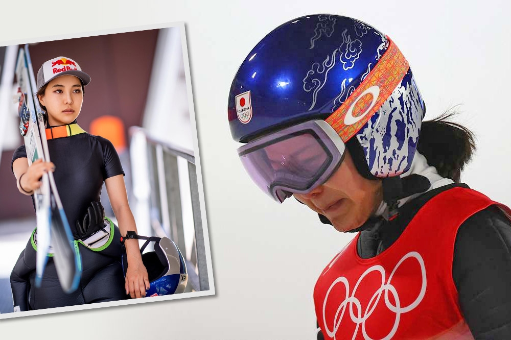 日本滑雪公主高梨沙羅征戰冬奧，卻因服裝不合格被取消資格。（合成畫面／湯森路透、取自Sara Takanashi IG）